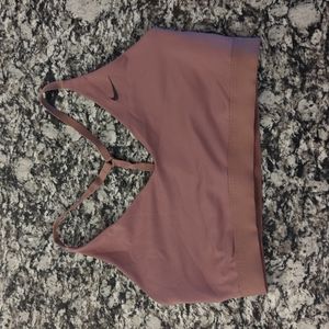 Nike Sports Bra Mauve Light Support Size Medium